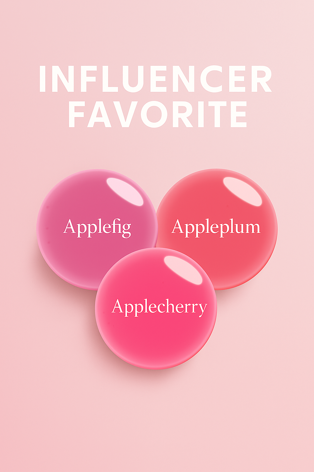 Korean Apple Lip Tint Stain Trio