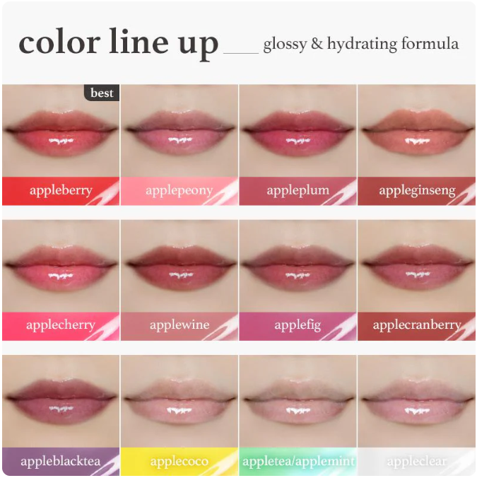 Korean Apple Lip Tint Stain Trio